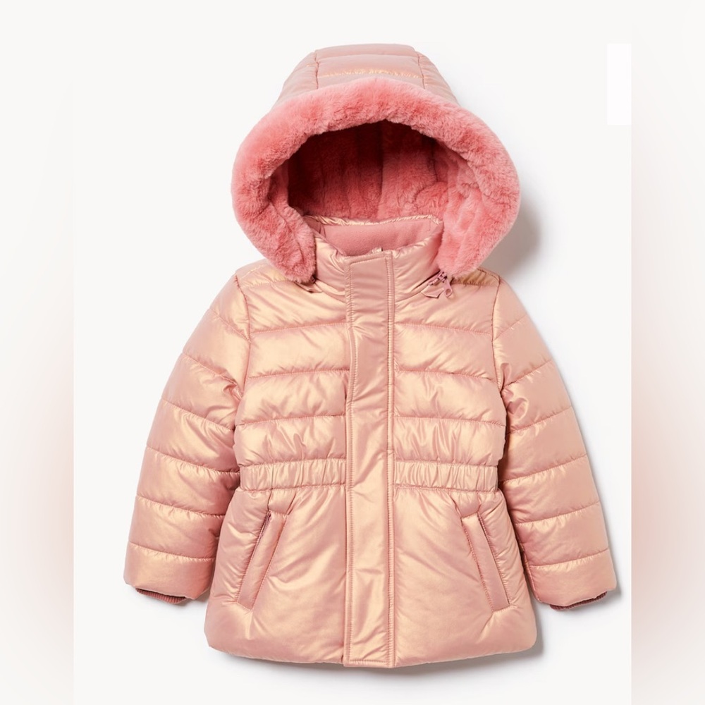 Toddler Girls' Pearlized Puffer Jacket - Joe Fresh